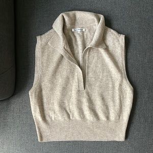 NWOT Reformation Gezim Collared Sweater Vest